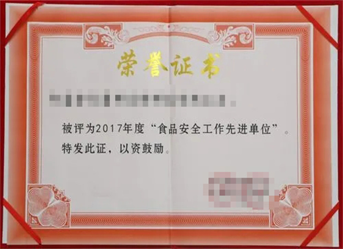 Sertifikat Kehormatan 8